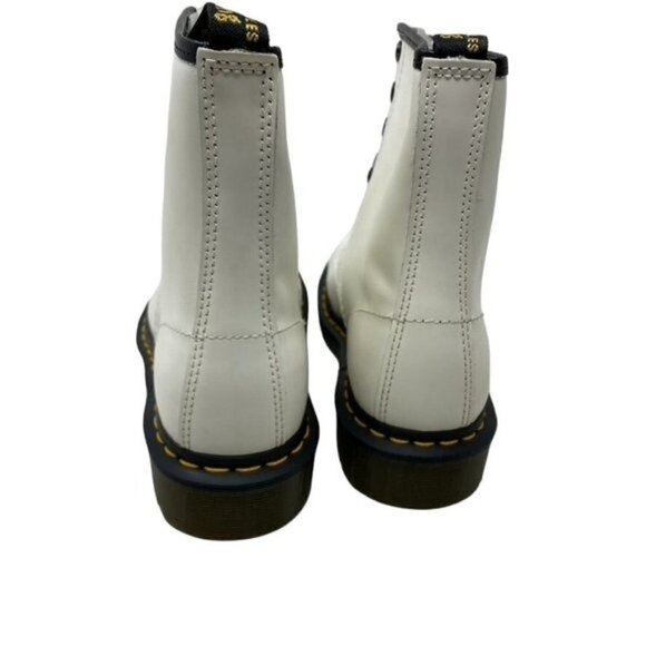 Dr. Martens 1460 SMOOTH LEATHER LACE UP BOOTS White Unisex Sz 6 Mens main image 6